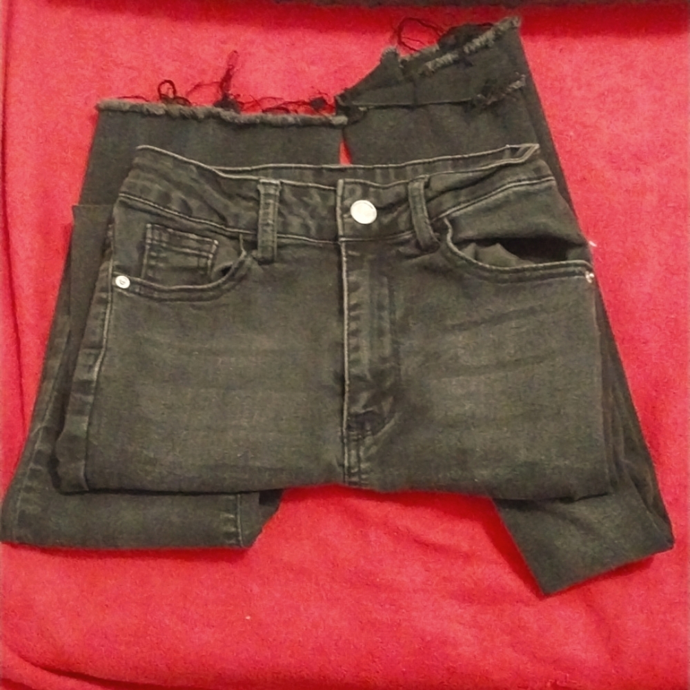 Shein black flare jeans